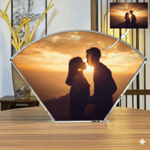 Fan · Art-Enhanced 3D Crystal Engraving