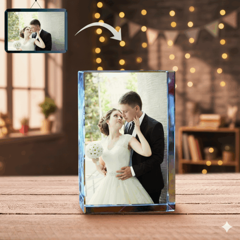 Square Crystal – Art-Enhanced 3D Crystal Engraving