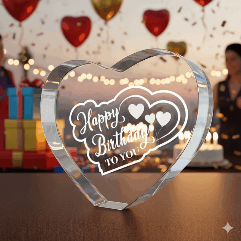 Color Photo Crystal Engraving