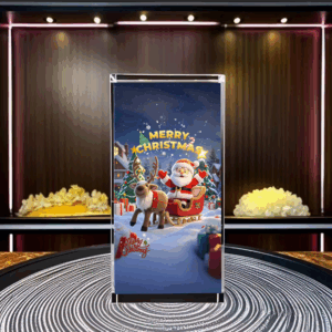 Santa Claus Crystal Engraving - 3D Square Crystal