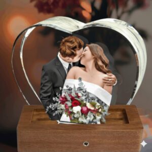 Heart Crystal · Art-Enhanced 3D Crystal Engraving