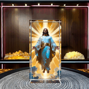 Jesus Christ Crystal Engraving – 3D Square Crystal